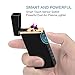iLevar Windproof Electric Dual Arc Lighter, USB Rechargeable Plasma Lighter with LED Battery Indicator, Touch Screen Flameless Lighter for Camping and Hikingthumb 1
