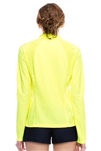 Kurve Sport Women's Lightweight Active Performance Track Jacket (Large, Volt)