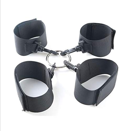 Luck7DZ SM R’estraints Adjustable Cuff Strap Kit for Wrist and Ankle Bandage Gear Under Bed Soft S’ex Play for Women/Men Sunglasses