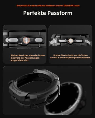 Rugged Armor Hülle für Samsung Galaxy Watch 8 Classic 46mm