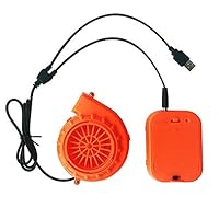 RHYTHMARTS Inflatable Costume Fan Orange