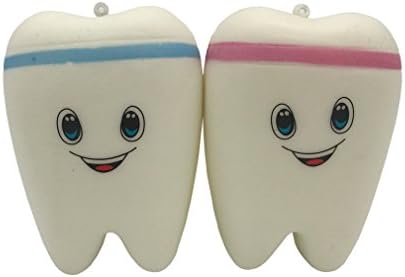 Yeng 1 Piece Kawaii Jumbo Tooth Squishy Slow Rising Stress Toys Cute Cell Phone Straps Charms Pendants