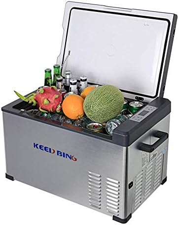KEED BING Professional Car Fridge Compressor Refrigerator Freezer Cooler LCD Display Portable Intelligent Dual-Use DC 12V/24V AC 110～240V -4℉～68℉ Adjustable - 5 Yr Warranty