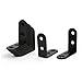 uxcell 42mmx42mmx17mm L Shape Angle Bracket Corner Brace Joint Fastener Black 10pcs