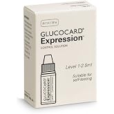 ARKRAY GLUCOCARD Expression Glucose Control Solution, Level 1, 2.5 mL | Fits GLUCOCARD Expression Blood Glucose Meter and Test Strips, Ready-to-Use Dropper Bottle, Suitable for Self Testing