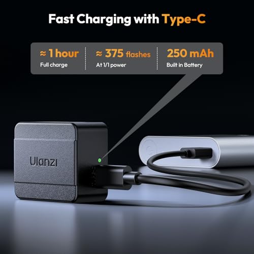 ULANZI SL01 Mini Camera Flash, GN8 6500K Mini Flash Speedlite, 4 Power Levels, Compatible with Sony ZV-1/ZV-E10/Canon/Nikon/Fuji/Panasonic/Leica/Olympus, 【Not Fits Sony ZV-1F】