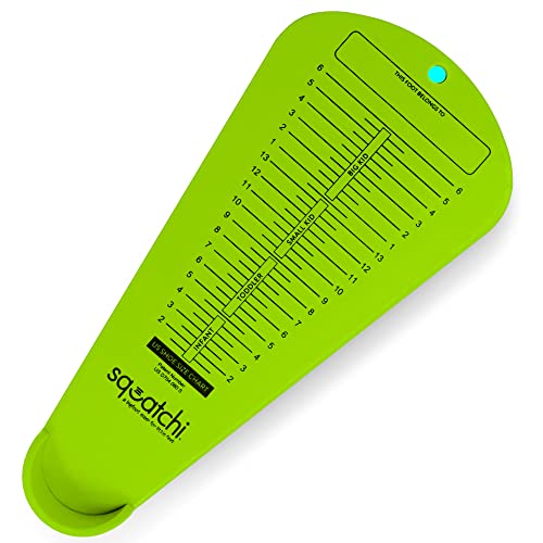 Squatchi Shoe Sizer for Baby, Toddler Kids Home Foot Measuring