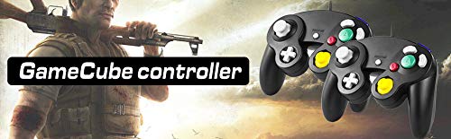 Diswoe GameCube controller, Classical wired NGC GameCube controller for Nintendo Wii GameCube GC Console Black, cable length 1.8m - Thumbnail 7