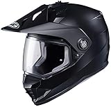 HJC Solid Mens Semi-Flat DS-X1 Street Bike