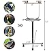 PETSJOY Bird Perch Stand Stainless Steel Parrot Training Perch Stand with Feeding Bowls & Potty Tray & Wheels, Large Parrot Play Stand, Height 51″ Inchthumb 2