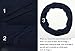 corciova Navy Soft Girl Women Infinity Wrap Scarf Stretchy Jersey Knit Sleep Head Circle Scarf Continuous Loop Light Weight