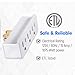 Maximm (3 Pack) 3 Outlet Grounded Wall Tap Adapter, Power Outlet Splitter, Turn One Outlet Into 3 Multi Outlet and ETL Listed