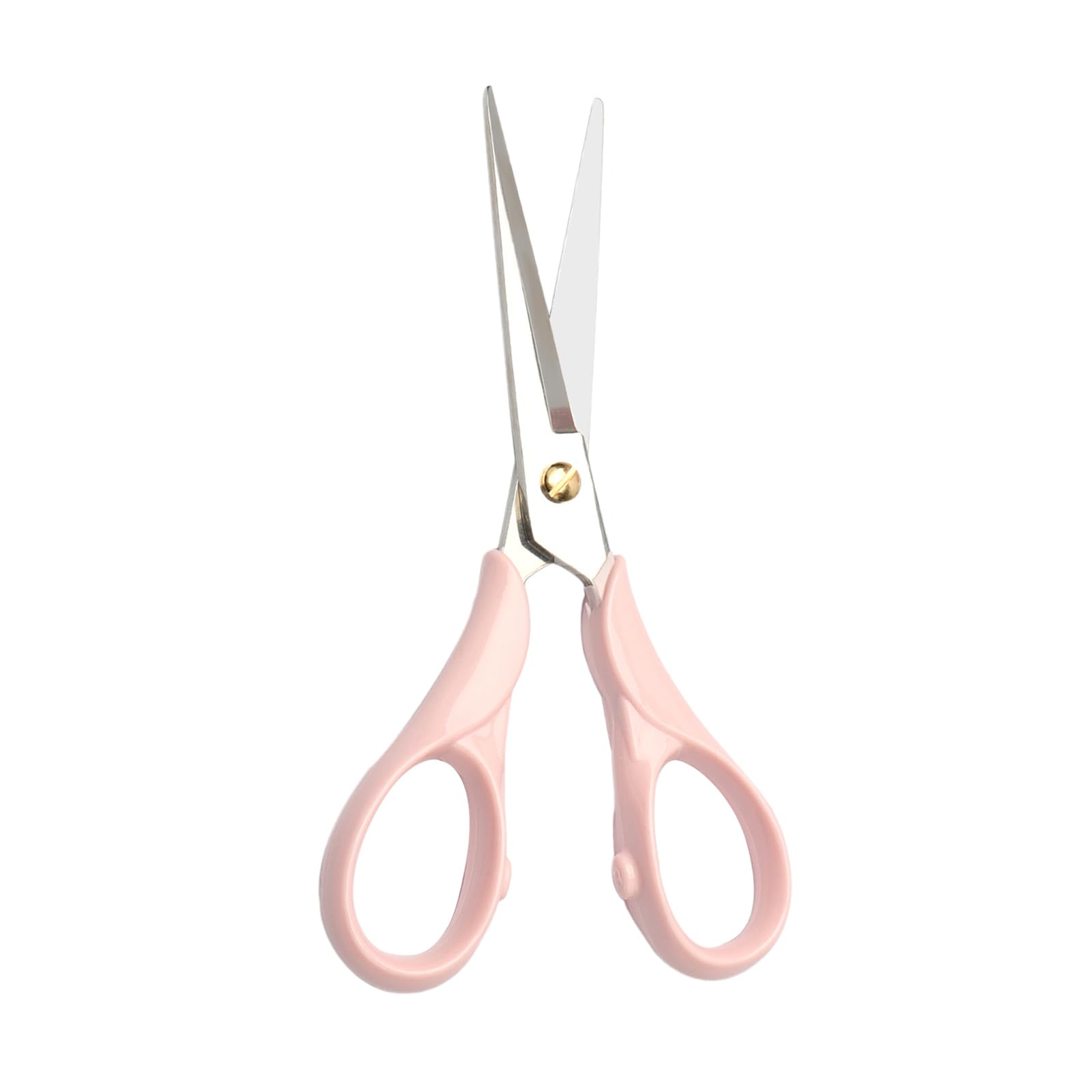 NatSumeBasics 6.5" Office Scissors Pink Craft Scissors Round Body All Purpose Scissor Professional Tailor Dressmaker Fabric Shears (Pink)