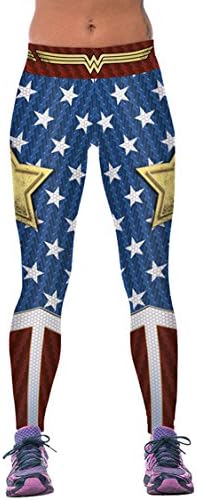 CHICE IRIS Ladies Wonder Women Stretch Leggings Footless Tights Blue (XS-M)