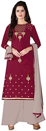Aashima Fab Store Indian Women Designer Partywear Ethnic Traditonal Light Marron Anarkali Salwar Kameez