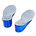 Kalevel Adjustable Breathable 5cm Approx 2 Inches 2-Layer Height Adjustable Height Pure Silicone Increased Insoles Shoe Lifts Shoe Pads Elevator Insoles for Men (Size 6-10) (Blue)