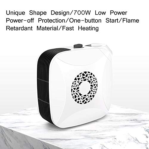 Pstars Mini Portable Ceramic Space Heater with Adjustable Thermostat, Automatic Overheat Protection, Efficient and Lasting, Energy Saving, Electric Warmer Office Winter Warm