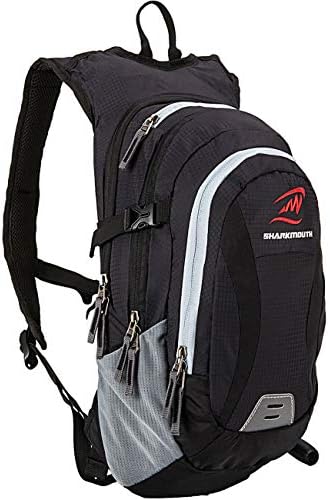SHARKMOUTH Hiking Hydration Backpack Pack with 2.5L BPA Free Water Bladder, Roomy and Comfortable for Long Day Hikes, Day Trips, Daypack Travel and Journey