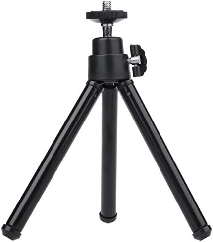 MStick Black Mini Tripod Aluminum Metal Lightweight Stand for Point and Shoot Camera, Smartphones