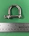 US STAINLESS Stainless Steel 316 Wide D Shackle 5/16