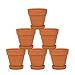 YXMYH Terra Cotta Pots with Saucer- 6-Pack Large Terracotta Pots Clay Pots 4'' Clay Ceramic Pottery Planter Cactus Flower Pots Succulent Pot Drainage Hole- Great for Plants