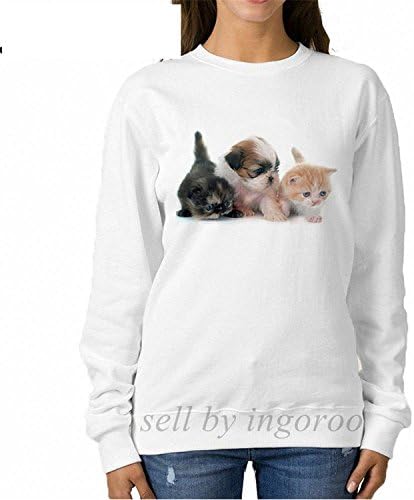 Also Easy Kitten And Chick Print Letter Hipster Plain Hoodies Bts Long White Hoodie Fleece Women Hoodies Fashion Pullovers