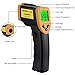 Laser Infrared Thermometer Non-Contact Digital Temperature Gun，Adjustable Emissivity &MAX/MIN/， -50°C to 550°C(-58°F to 1022°F) IR Thermometer for Industrial,Kitchen Cooking,Ovens
