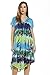 Riviera Sun 21648-TRQ-XL Dress/Dresses for Women Turquoise