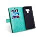 SUPZY Galaxy Note 9 Wallet Case, [9 Card Slots] [Photo & Wallet Pocket] Multi-Function Premium PU Leather Magnetic Flip Shockproof Zipper Wallet Cover for Samsung Galaxy Note 9 (Mint)