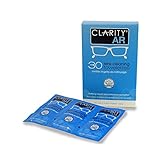 30 Clarity AR Lens Cleaning Towelettes, Lens Cleaning Wipes, Professional Grade, Specially designed for Anti-Reflective & Water Resistant Lenses