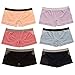 Alyce Athletics Women's Seamless Boyshort Sport Panty with Cut Out Design, Pack of 6