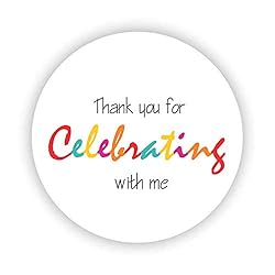Birthday Cake Favor Stickers - Baby Shower Stickers