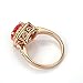 Yoursfs Shinning Vivid Red Coral Ring in 18k rose gold plated Cushion-cut Zirconia Fashion Lantern Anniversary Rings (9)
