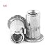 20Pcs Flat Head Metric Threaded Blind Rivet Nut,M3 M4 M5 M6 M8 Insert Rivnut Nutsert Screw Stainless Steel (M4)