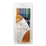 Tombow Dual Brush Pen Art Markers, Jewel, 6-Pack