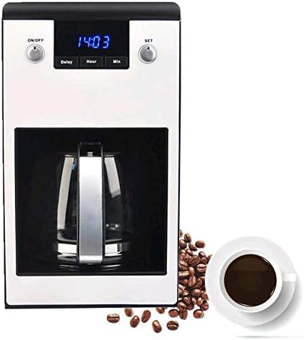 Coffee Maker,Programmable Coffeemaker 10-Cup Glass Carafe with Timer Filter Coffee Machine,LCD Display-Anti-Drip System-Auto off-Leakproof Coffee Makers for Home(Silver)