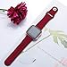 Hamile Soft Bands Compatible for Fitbit Versa & Fitbit Versa Lite, Silicone Replacement Band Straps for Fitbit Versa Smart Watch, Small, Red