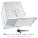 Creative Scents Vintage White Tissue Box Cover Square – French Country Tissue Box Holder Square - White Tissue Holder for Bathroom with Durable Crafted Sliding Bottom for Tissues Cube Box