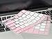 Case Star ® Pink and White Color Quality Keyboard Silicone Cover Skin for 13