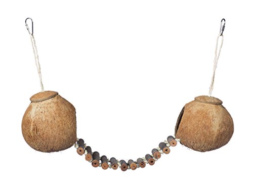 Prevue Pet Products Naturals Double Coconut Walk for Small Animals & Birds 62818