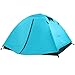 WolfWise Ultralight Portable Camping Chair, Compact Folding Backpacking Lounge Chairs for Outdoor Picnic Beach Hiking Fishing with Carry Bag and Two Carabiner,Light Blue