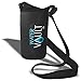WaterVault Neoprene Bottle Holder, Adjustable Detachable Strap, Shoulder Sling & Hand Carrier - Black XL