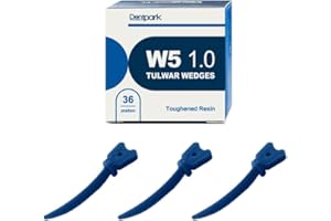 Dentpark Dental Tulwar Wedges W5 1.0 Plastic Tooth Gap Sectional Matrix System Refill with Hole Dentistry Material