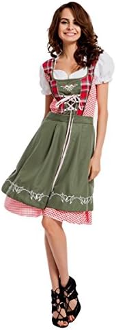 CLUBCORSETS Ladies Heidi Oktoberfest Beer Maid Wench German Bavarian Fancy Dress Costume Sizes S-3XL