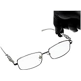 Narrow Rimless Square Silver Metal Wire Frames Vintage Small Unisex Trendy 90’s Hip Hop Retro Luxury Leopard Arms Frameless Glasses Rectangle Designer Clear Lens Eye Glasses For Men And Women