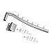 IMEEA Folding Wall Mount Clothes Hanger SUS304 Stainless Steel Swing Arm Holder Clothes Rack with 6 Hooks, Set of 2