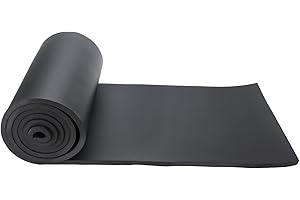 Potlimepan EPDM Non-Adhesive Sponge Foam Roll, Perfect Cosplay Padding, DIY Project Sheet, Multi-Function Soundproof Rubber Foam Sheet, Easy to Cut (3/8”T X 13"W X 80"L, 1)