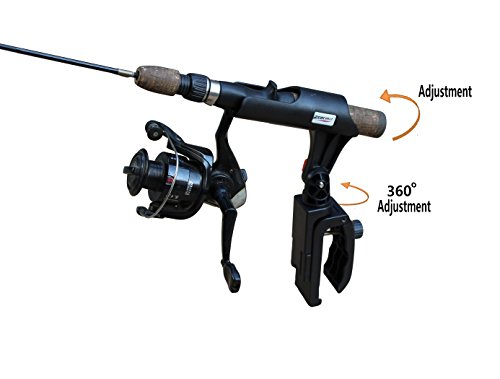 Brocraft Ice Fishing Bucket Rod Holder/Ice Fishing Shelter Rod Holder/Ice Fishing sled Rod Holder