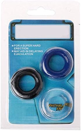 SPJEF SHIRT 3pcs Vibration Delay Ring Silicone Massage Ring