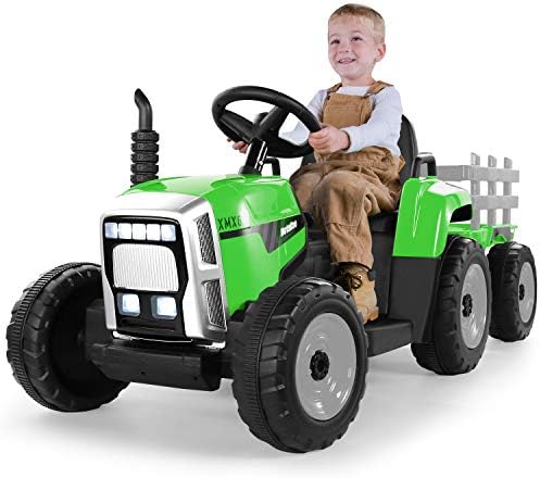 METAKOO Ride on Tractor 12V 7Ah, Kids 